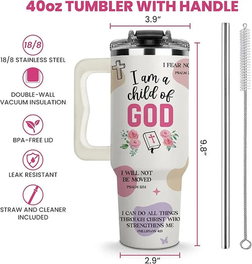 Mothers Day Gifts for Mom - Best Mom Ever Tumbler, Mommy Coffee Mug, Mama Tumblers, Momma Gift Ideas, Funny Birthday Present for Her, Mom Cup, Cute Mother Day Gift Tumbler with Handle 40Oz