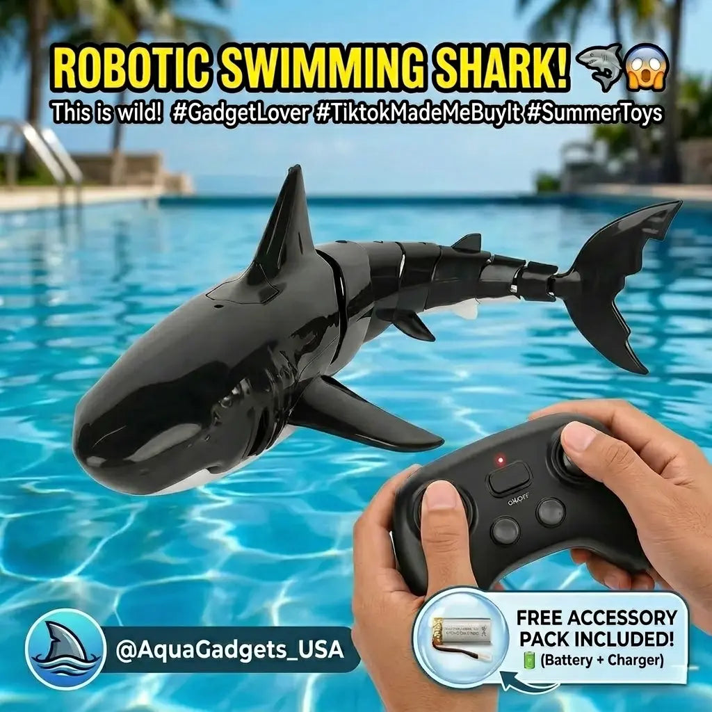 Remote Control Mosasaurus Shark Toys for Boys Kids, 1:18 Scale High Simulation Shark for Pool, 2.4Ghz Electric RC Shark Boat Fish Toys with Light & Spray, Toy Shark Gifts for 6 7 8 9 Year Olds Kid Boys Men Girls