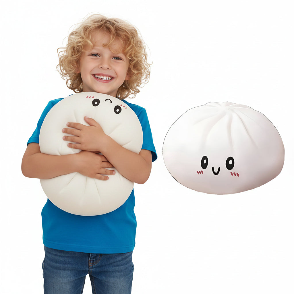 Giant Dumpling Squeeze without Steamer Box,Jumbo Dumpling Squeeze Toys,Jumbo Dumplings Stress Ball,Large Decompression Squeeze Toys,For Anxiety Relief