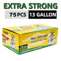 【Summerwins】Count Ultra Strong 13Gallon Trash Bags, Individually Folded Tall Kitchen Trashbags Resist Leaks, Punctures, Ripsdrawstring,Office,Outdoors,Party,Petlovers,Summerwins