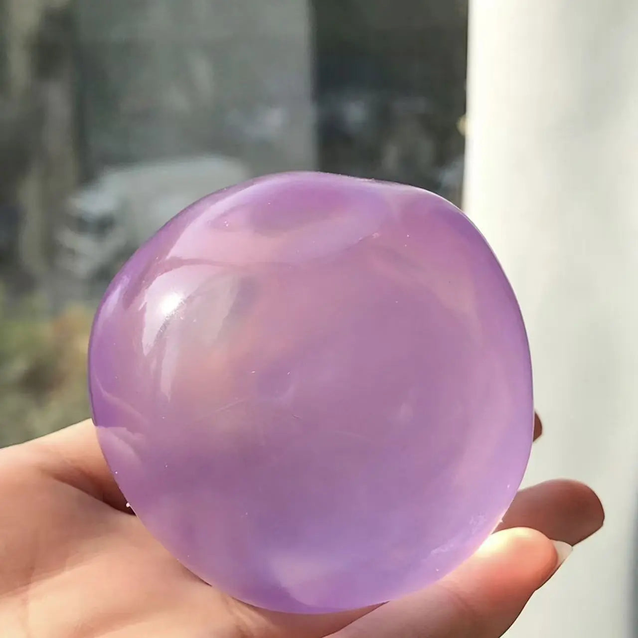 6Cm Stress Relief Coconut Oil Squishy Fidget Toy Soft Coconut Oil Stress Ball No Rebound High-Value Appearance Reusable Coconut Oil Squeeze Ball Adhd Desk Ornament, Super Soft Squishy Texture-Mm