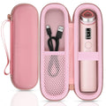For Medicube Booster Pro 6-In-1 Real Glass Glow Beauty Massager Protective Hard Case, Travel Storage Organizer for Women, Shockproof & Water-Resistant EVA Shell, Pink -