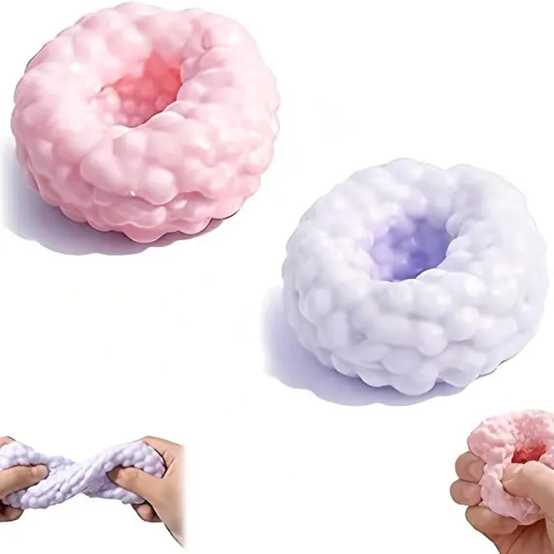 Crunchy Beaded Squishy Stress Ball, ASMR Smoothie Squeeze Toy, Anxiety Relief Fidget Toy for Adults & Kids, Party Favors Employee Gifts