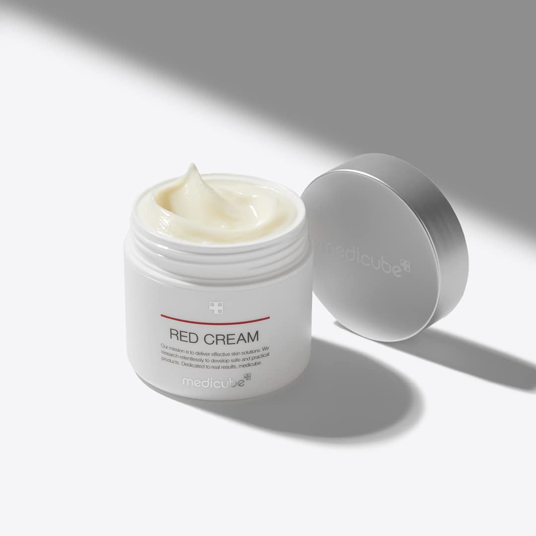 Red Cream 2.0 || Low-Irritating Formula for Trouble-Prone Skin | Soothing and Relieving | Formulated with BHA, Niacinamide & Adenosine | Non-Comedogenic | Korean Skincare (1.69Fl.Oz.)