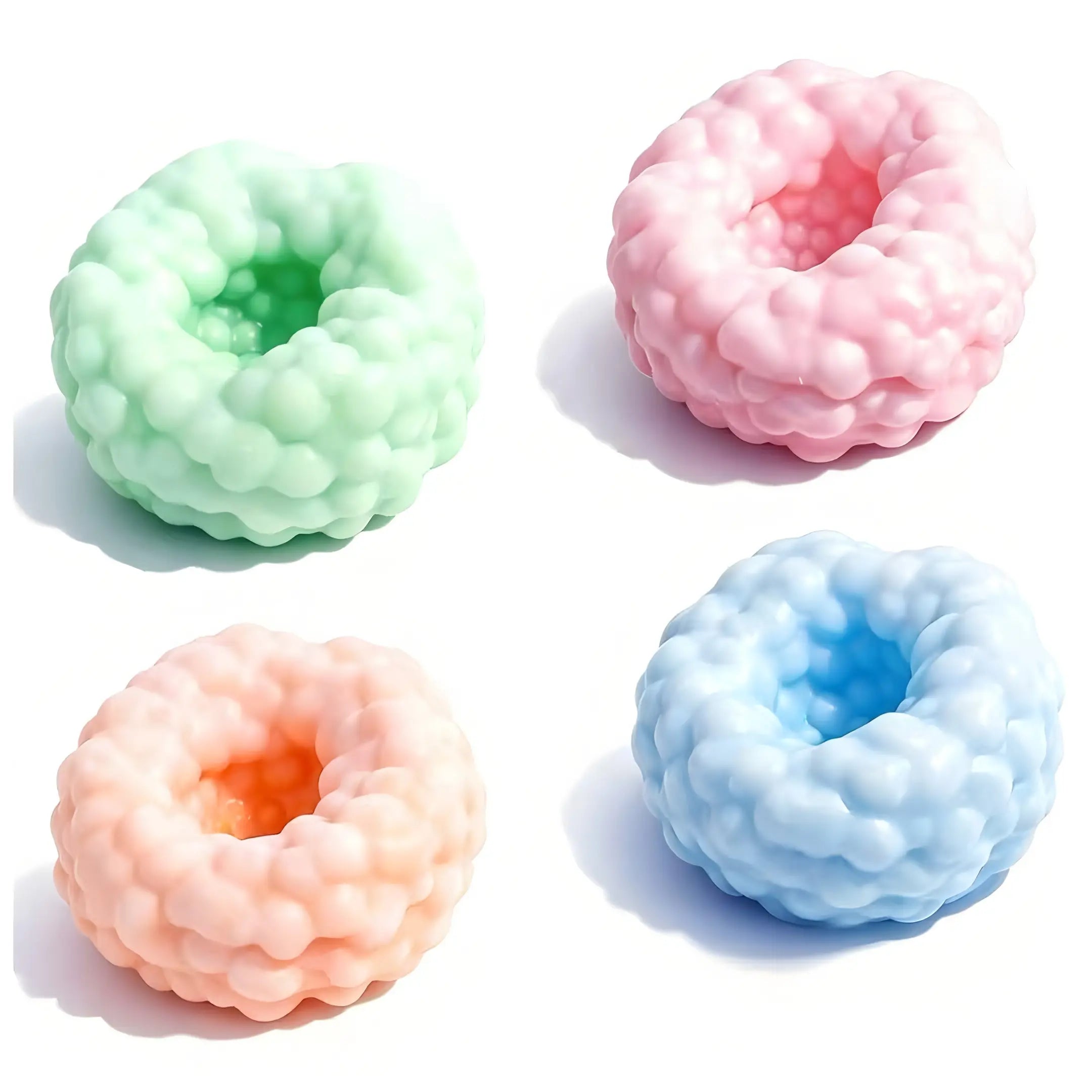 Crunchy Beaded Squishy Stress Ball, ASMR Smoothie Squeeze Toy, Anxiety Relief Fidget Toy for Adults & Kids, Party Favors Employee Gifts
