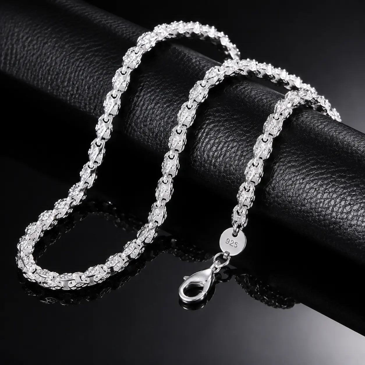 Hot 925 Silver 5Mm Faucet Chain 20-24Inch Necklace for Men Women Fashion Party Wedding Accessories Elegant Gift for Everyday Wear