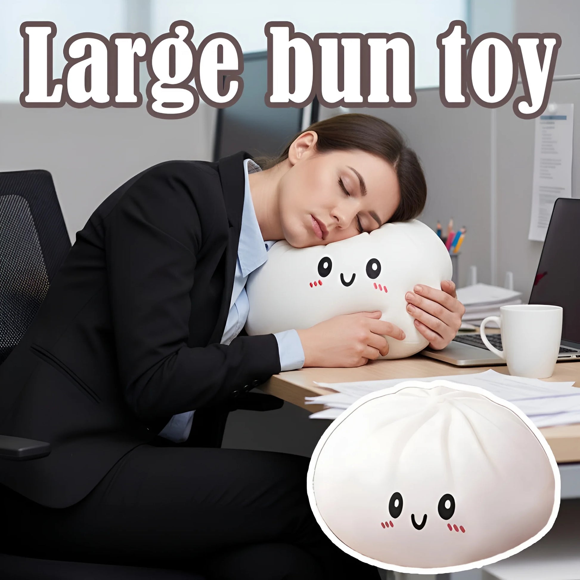 Giant Dumpling Squeeze without Steamer Box,Jumbo Dumpling Squeeze Toys,Jumbo Dumplings Stress Ball,Large Decompression Squeeze Toys,For Anxiety Relief