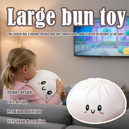 Giant Dumpling Squeeze without Steamer Box,Jumbo Dumpling Squeeze Toys,Jumbo Dumplings Stress Ball,Large Decompression Squeeze Toys,For Anxiety Relief