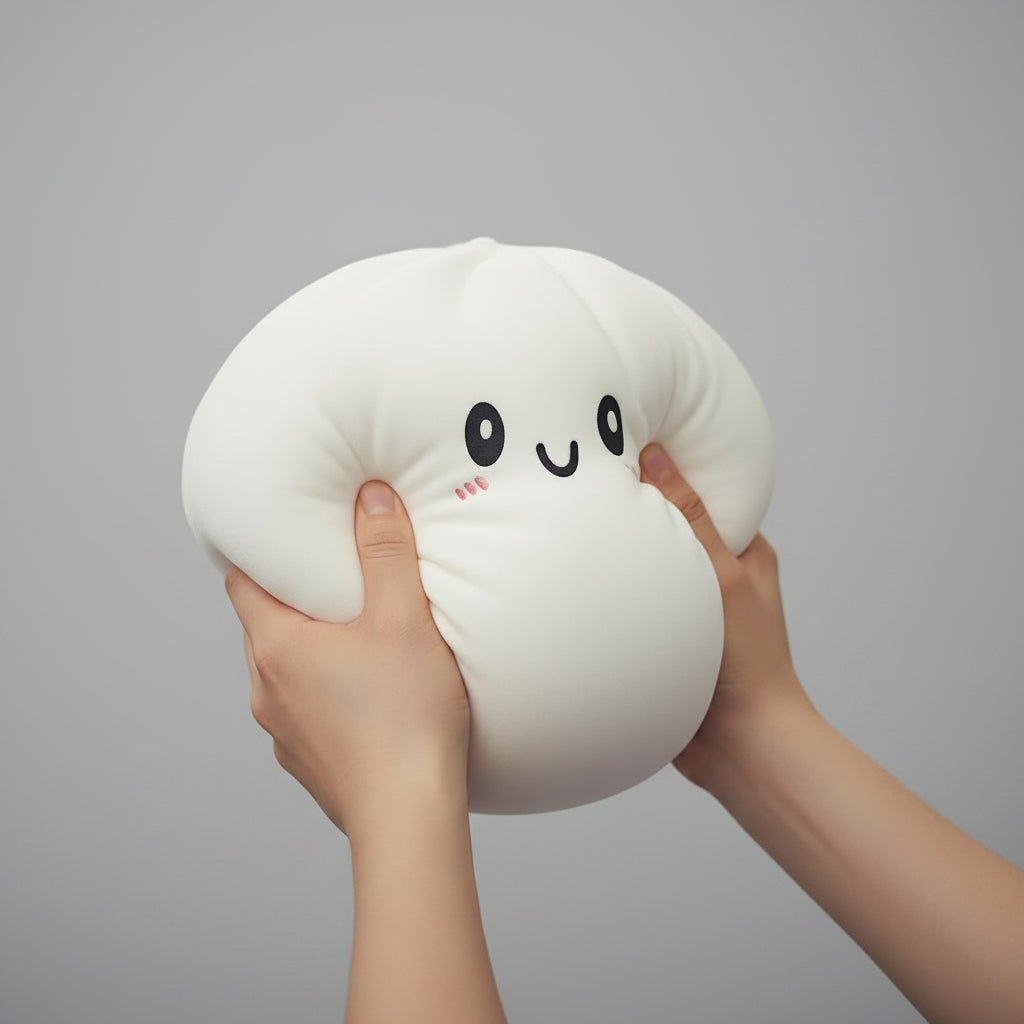 Giant Dumpling Squeeze without Steamer Box,Jumbo Dumpling Squeeze Toys,Jumbo Dumplings Stress Ball,Large Decompression Squeeze Toys,For Anxiety Relief