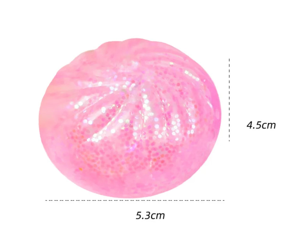 12Packs Mystery Dumpling Squishy - Super Soft Giant Dumpling Squishy with Steamer Box
