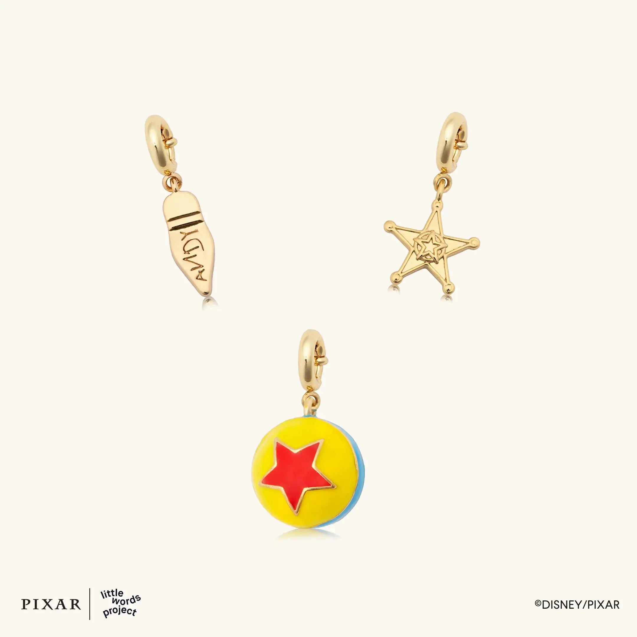 LWP X Toy Story Charms & Bag Charms – Disney Pixar Collectible Gold Charms & Bag Charms