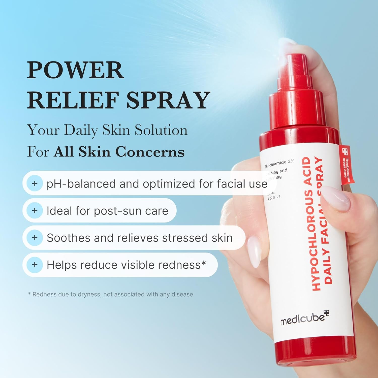 Calming & Barrier Comfort Duo: 3H Daily Relief Cream and Hypochlorous Acid Power Soothing Spray | Daily Soothing & Post-Care Hydration Routine