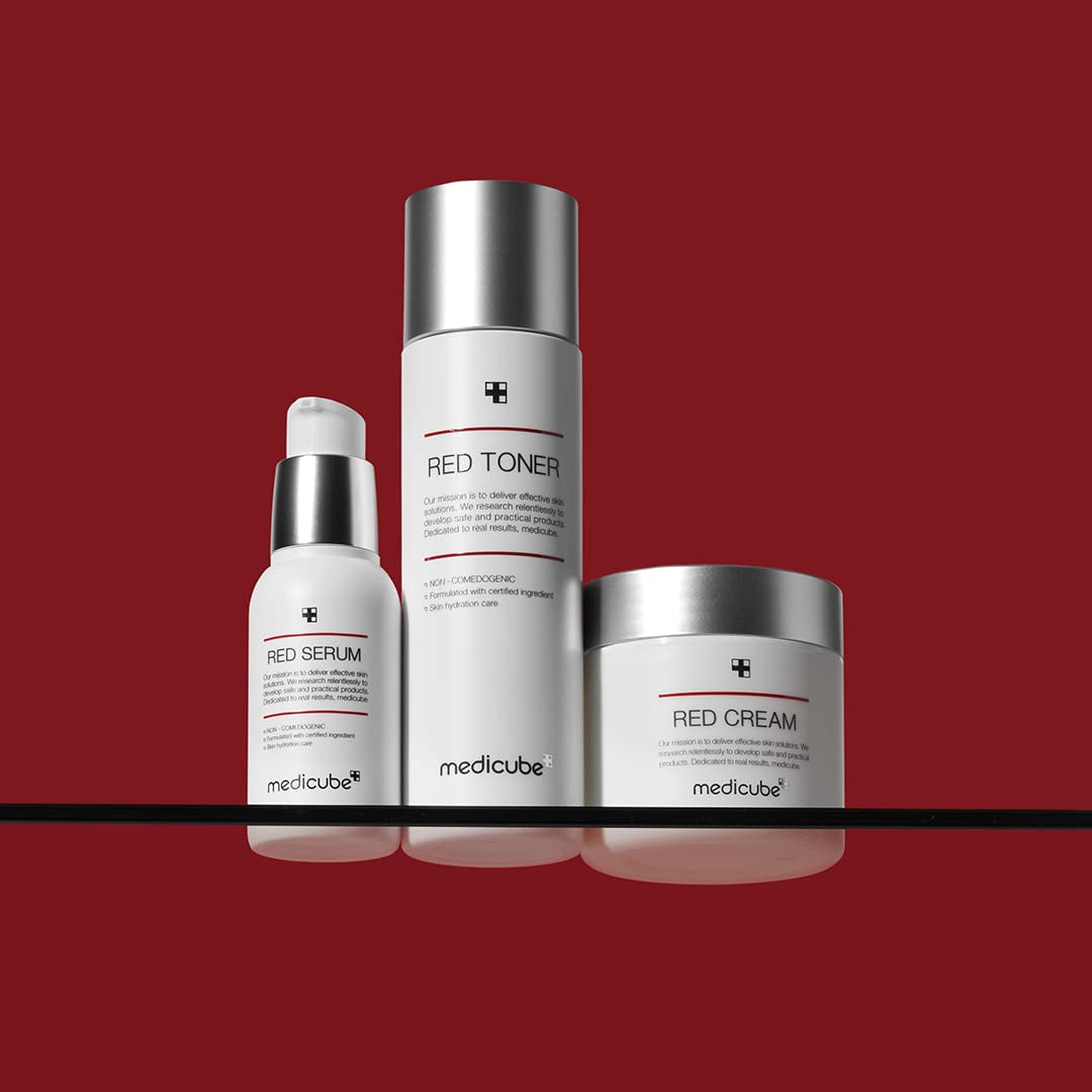 Red Cream 2.0 || Low-Irritating Formula for Trouble-Prone Skin | Soothing and Relieving | Formulated with BHA, Niacinamide & Adenosine | Non-Comedogenic | Korean Skincare (1.69Fl.Oz.)