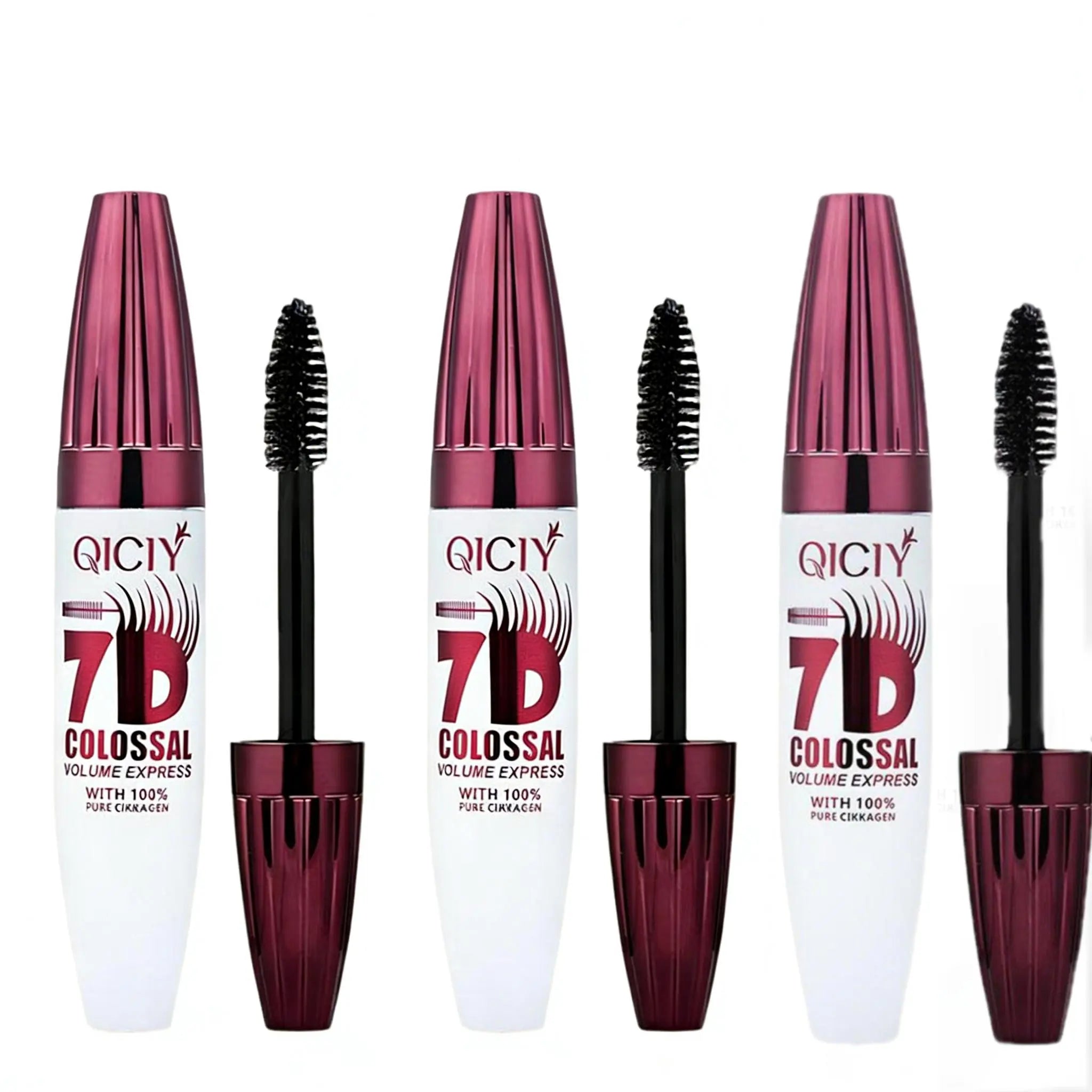 7D Waterproof Mascara - 24H Extreme Volume & Curl, Smudge-Resistant Lift for Natural False Lash Effect