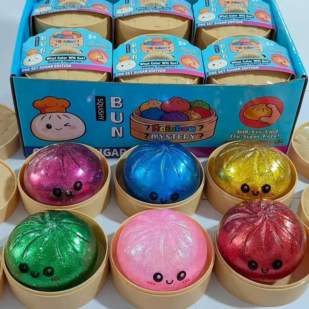 Glitter Dumpling Squishy (Random Color)