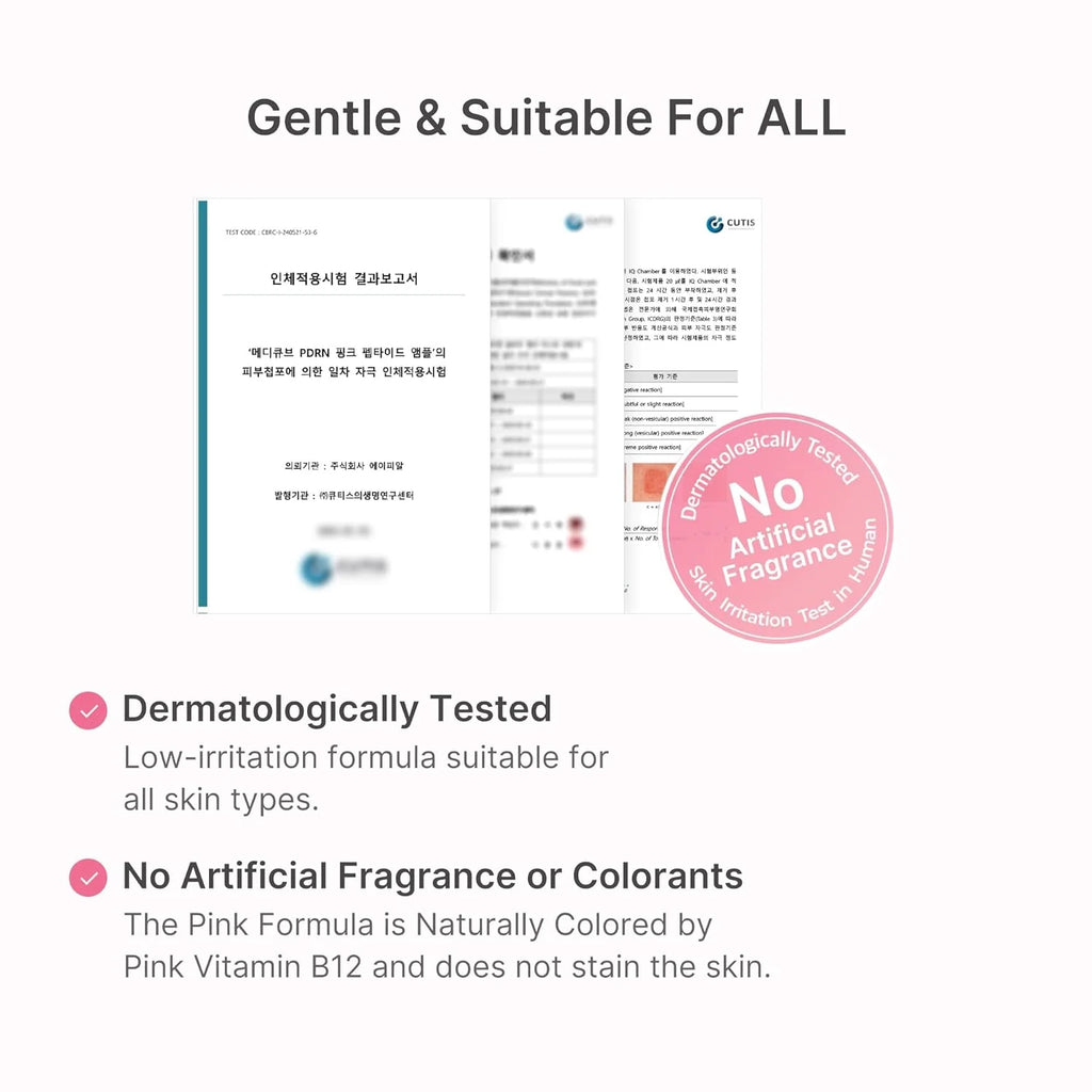 PDRN Pink Peptide Serum, Hydrating Korean Face Serum, 1.01 Fl Oz