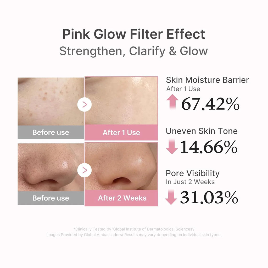 PDRN Pink Peptide Serum, Hydrating Korean Face Serum, 1.01 Fl Oz