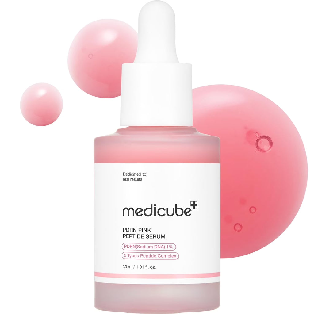 PDRN Pink Peptide Serum, Hydrating Korean Face Serum, 1.01 Fl Oz