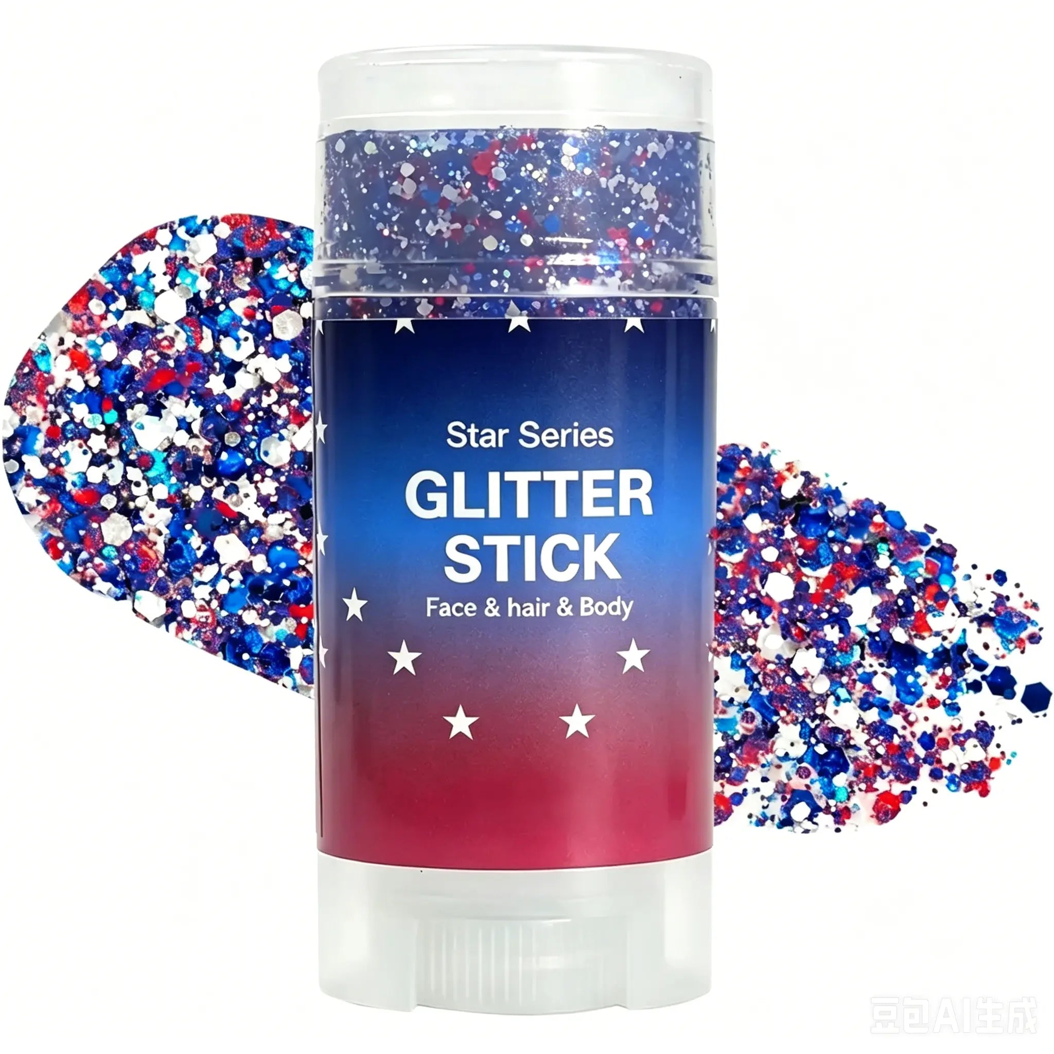 4Th of July Glitter Stick, Body & Hair Sparkle for Independence Day Parties, Festivals & Fun Holiday Looks