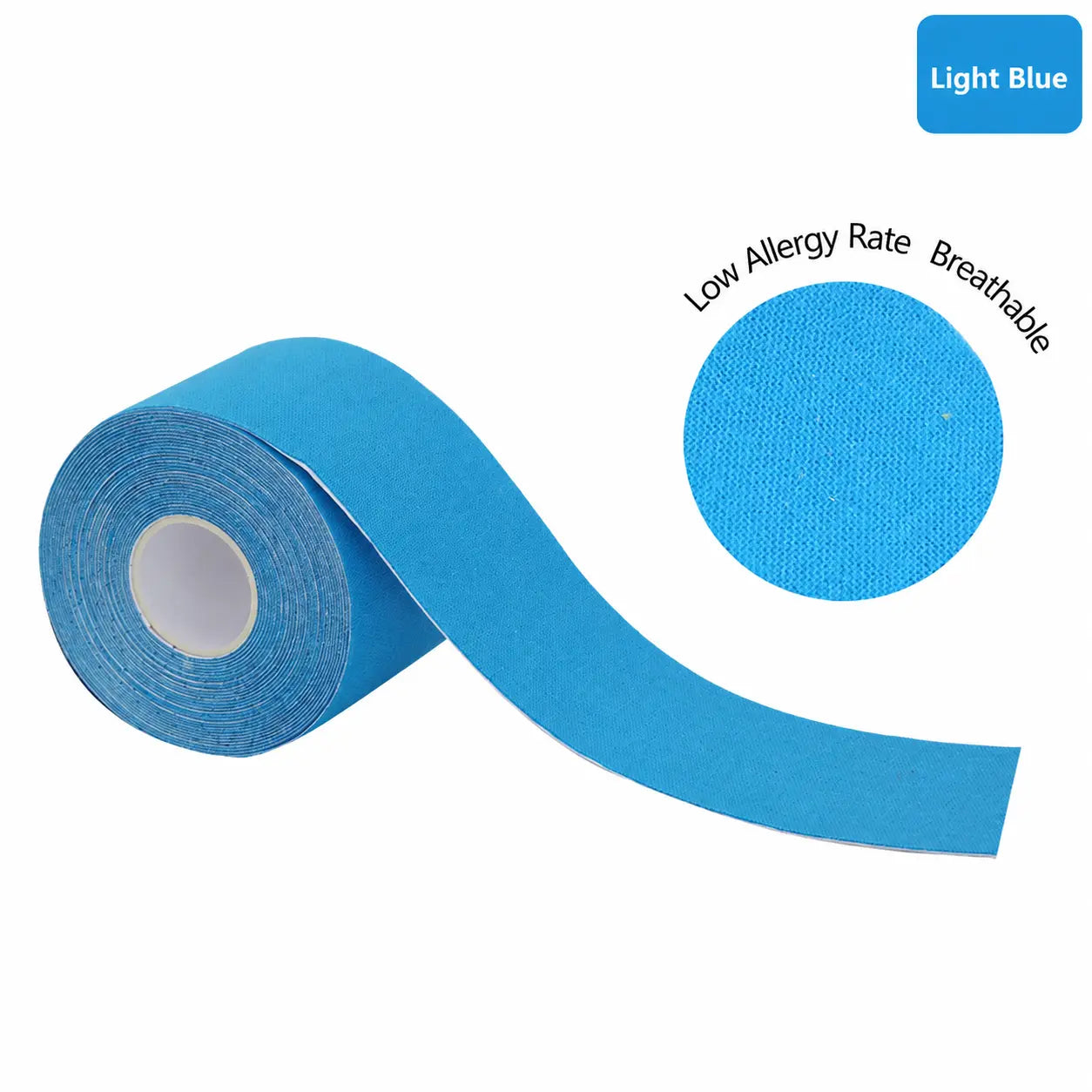 Uncut Elastic Stabilizing Sports Tape, Athletic Kinesiology Kinetic Tape, Waterproof, Sweat-Resistant, Skin-Friendly, Flexible, Breathable, Relieves Knee Pain & Sprains, Ideal for Exercise & Outdoor Activities, Stabilizing Sports Tapes