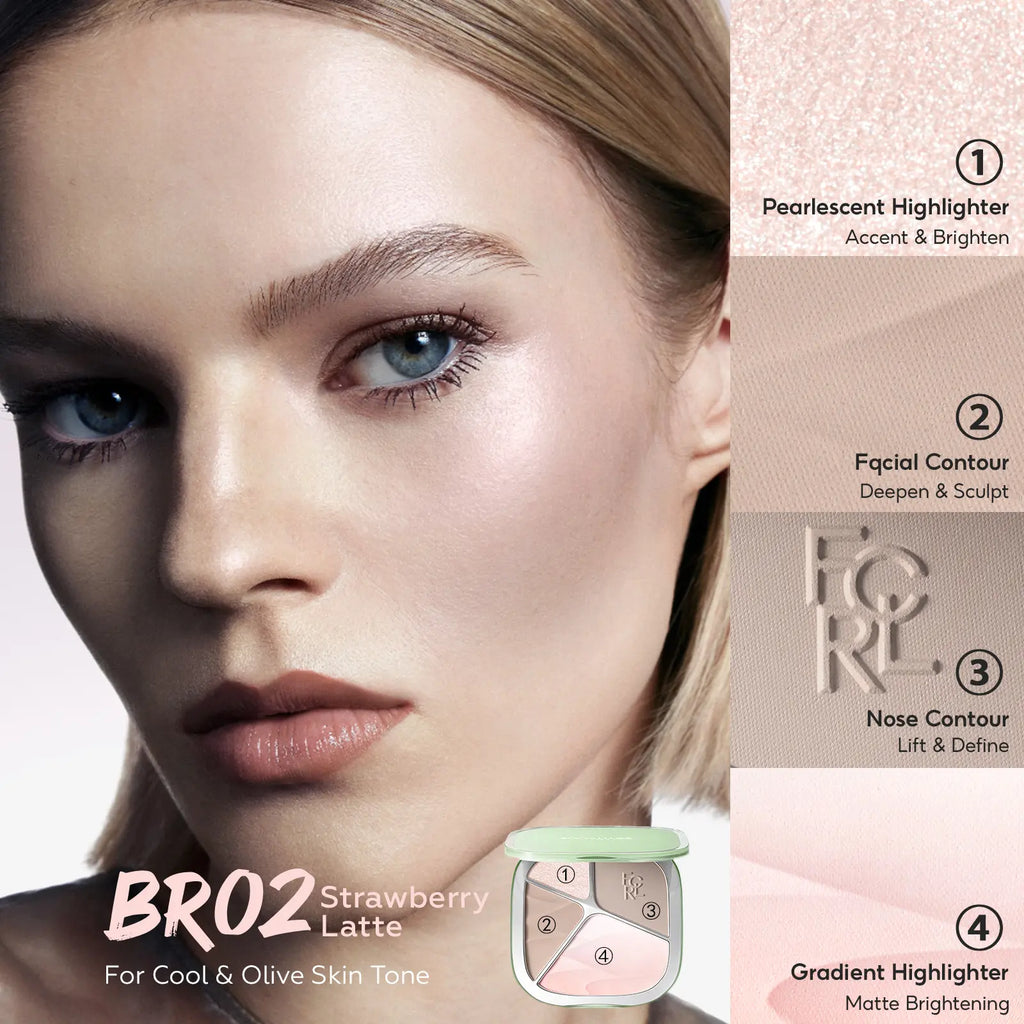 FOCALLURE Gradient Highlighter Contour Palette