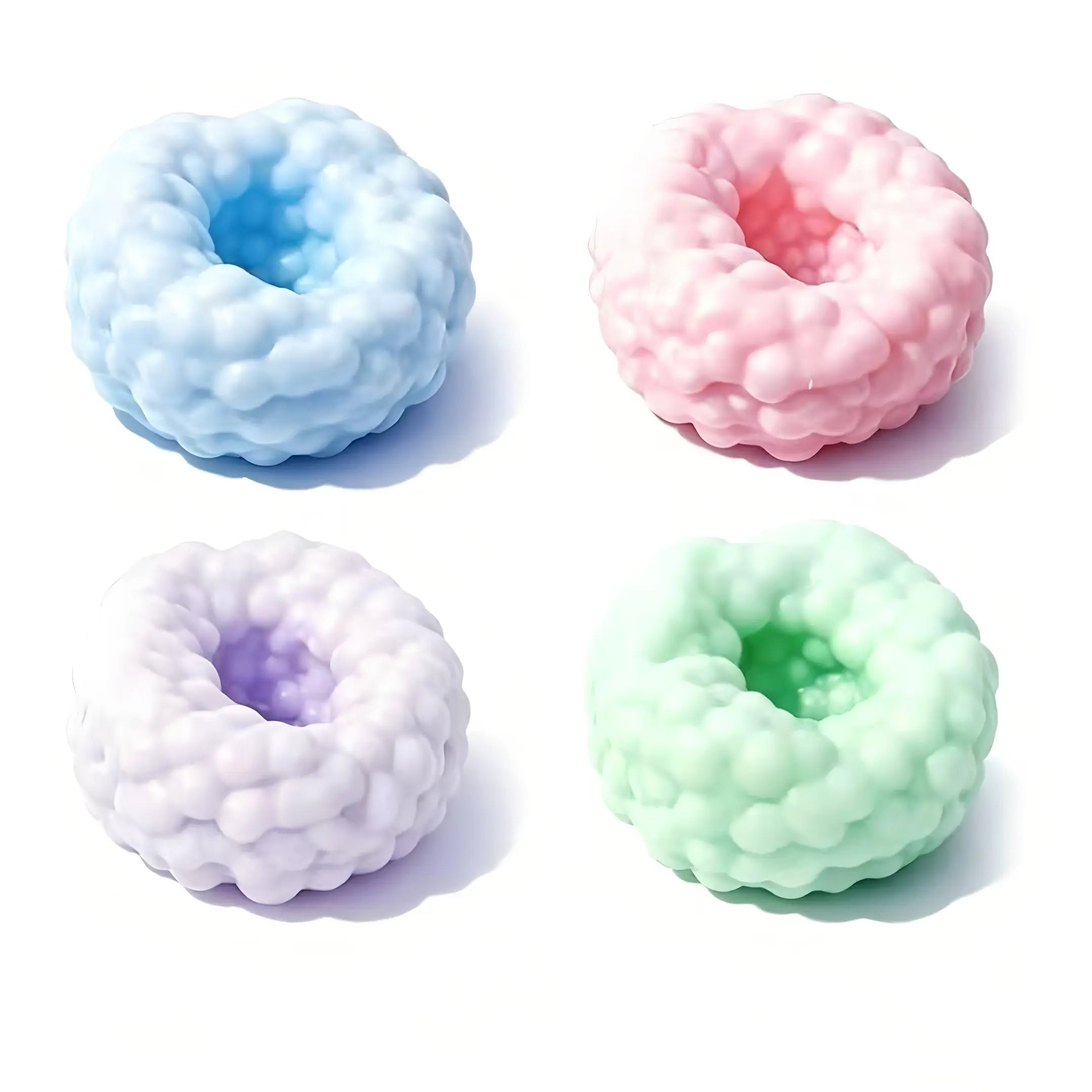 Crunchy Beaded Squishy Stress Ball, ASMR Smoothie Squeeze Toy, Anxiety Relief Fidget Toy for Adults & Kids, Party Favors Employee Gifts